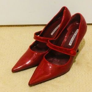 Via Spiga Red Patent Leather Shoes